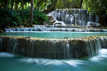 Laos LP Kuang Si Waterfall